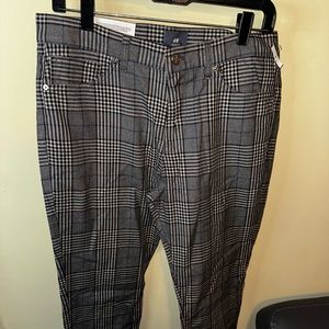 H&M Men Plaid Pants Skinny Fit Size 32